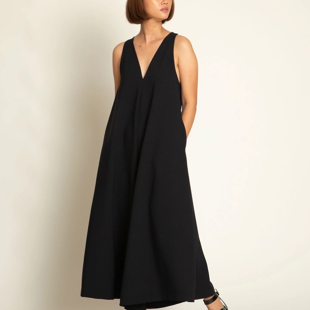 Kaarem Krachai V-Neck Pocket Onesie jumpsuit